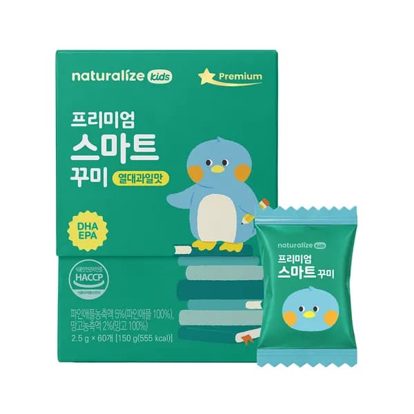 네추럴라이즈 키즈 프리미엄 스마트 꾸미 60구미, 1개