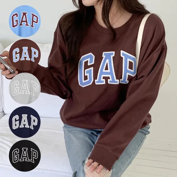 GAP 갭 기모 맨투맨 긴팔 티셔츠