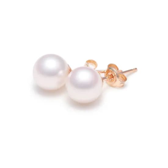 에비뉴다이아몬드 7.5mm 14K 아코야 해수 진주 귀걸이 AAA+급