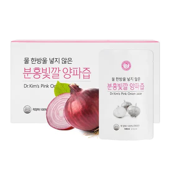 김재식헬스푸드 저온착즙100% 국내산 분홍빛깔 자색 양파즙 100ml 30팩 1박스