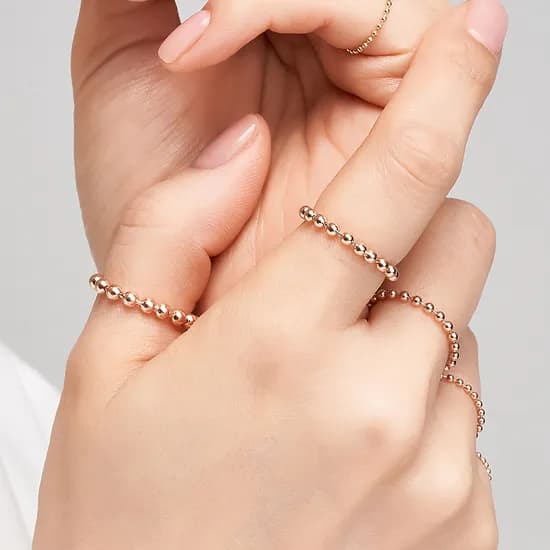 14k 18k 볼 체인 금 반지 75,000원
