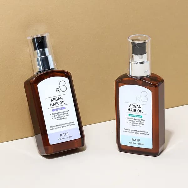 라입 R3 아르간 오일 헤어 에센스 100ml 1+1 베이비파우더 & 엘레강스