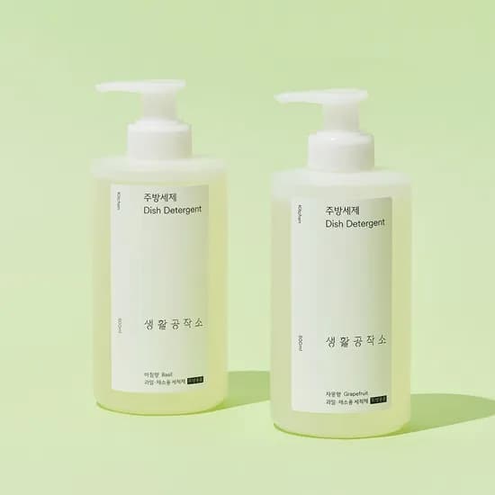 생활공작소 대용량 주방세제 설거지세제 500ml 4개