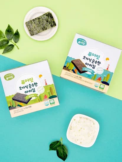 퓨어잇 오가닉 순수한 아이김 2가지 맛 유기농