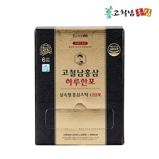 짜먹는 전체식 홍삼 스틱 하루한포 100포, 1개
