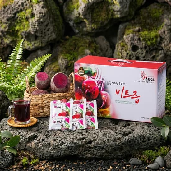 청룡농원 제주산 레드비트즙 110ml x 75포