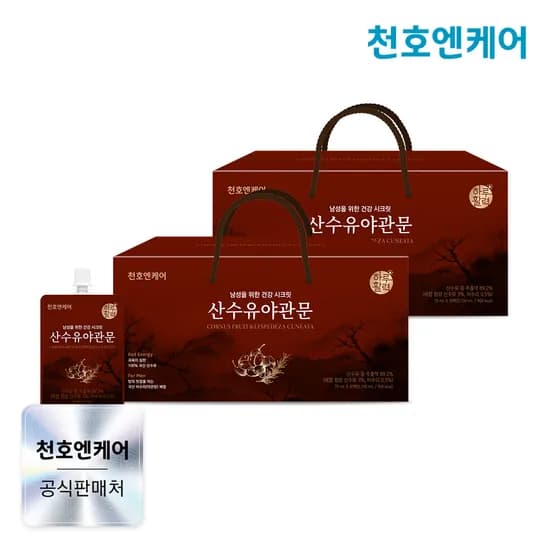 천호엔케어 100% 국산 산수유진액 산수유 야관문 70ml 30포, 2개