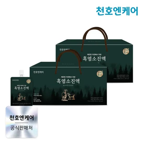 천호엔케어 국산 지리산 흑염소 진액 엑기스 천호식품 흑염소진액 30포, 2개