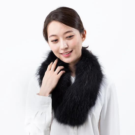 우리모피 양면 라쿤 머플러 목도리 어머님 선물 생각