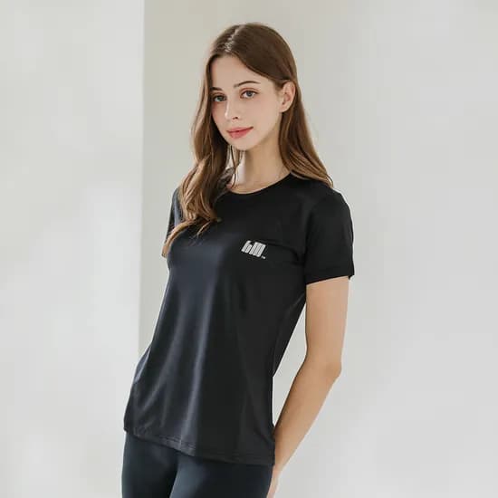 블랙몬스터핏 여성 요가복 헬스복 트레이닝 쿨 티셔츠