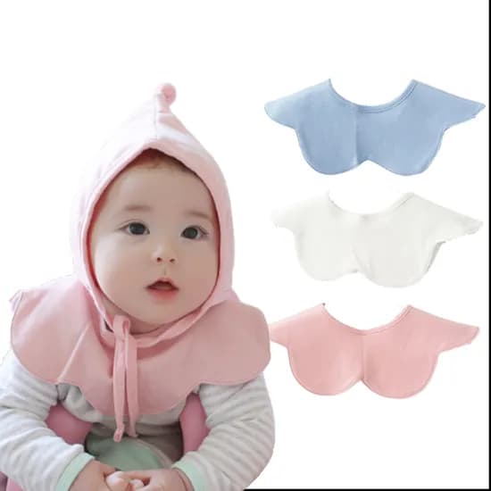 피넛버터젤리 순면 아기 로즈 꽃 스카프빕 똑딱이 턱받이 유아 침받이 목스카프 국내생산