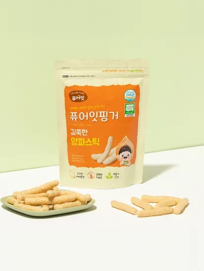 퓨어잇 핑거 유기농 아이과자 길쭉한 양파스틱 간식