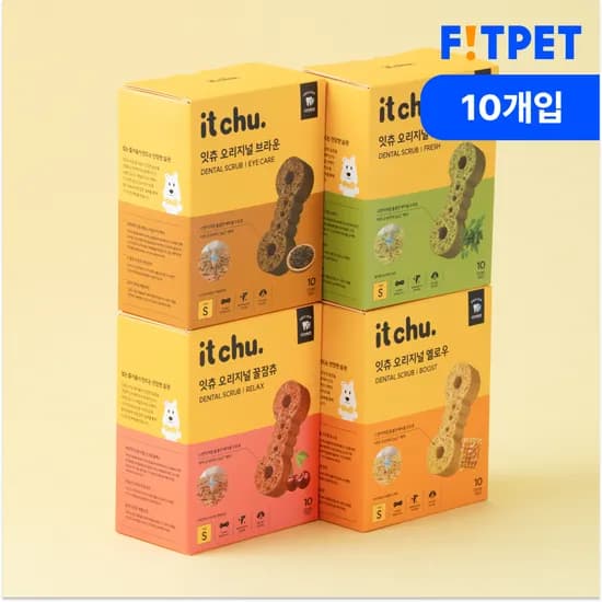 강아지 양치껌 잇츄 오리지널 10P 덴탈껌 치석제거 핏펫 개껌