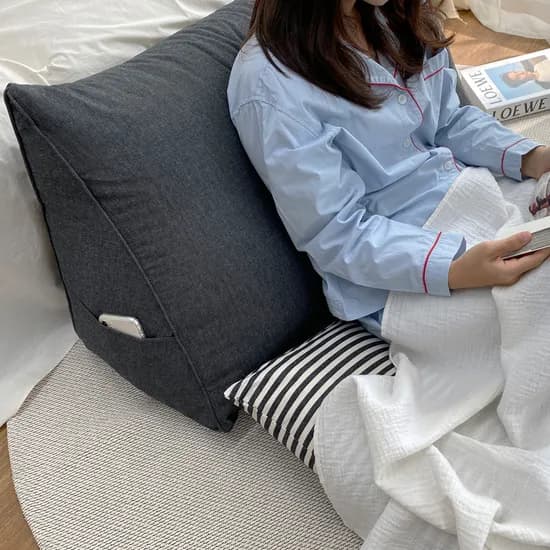 한스갤러리 삼각 등 쿠션 침대 쇼파 대형 등받이 모던 무지 소형 커버+솜