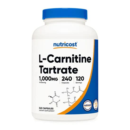 뉴트리코스트 L-카르니틴 타르트레이트 1,000mg 120회분 240캡슐 1개