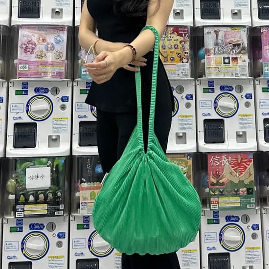 텐바이미 데일리 플리츠가방 보부상 네트 숄더백