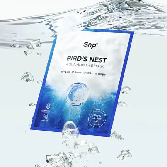 Snp 바다제비집 아쿠아 수분 앰플 마스크팩 10매입 수분 진정 고보습