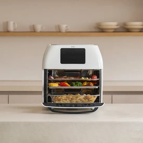 아이닉 대용량 올스텐 에어프라이어 16L 로티세리 AO-16L 크림화이트
