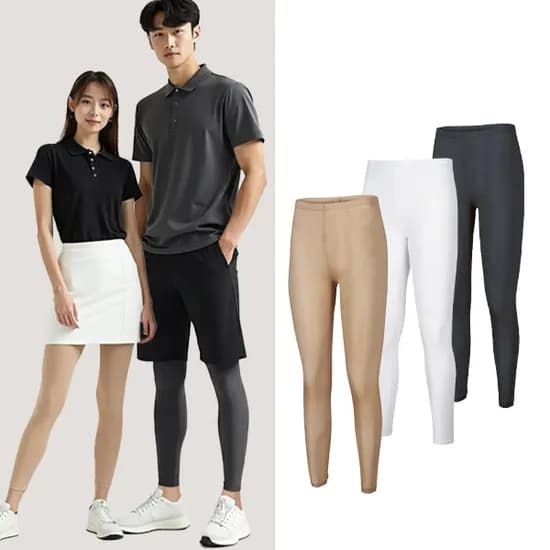JXR 발란스 스킨 UV차단 냉감 쿨링 이너 레깅스 스포츠 9부 타이즈