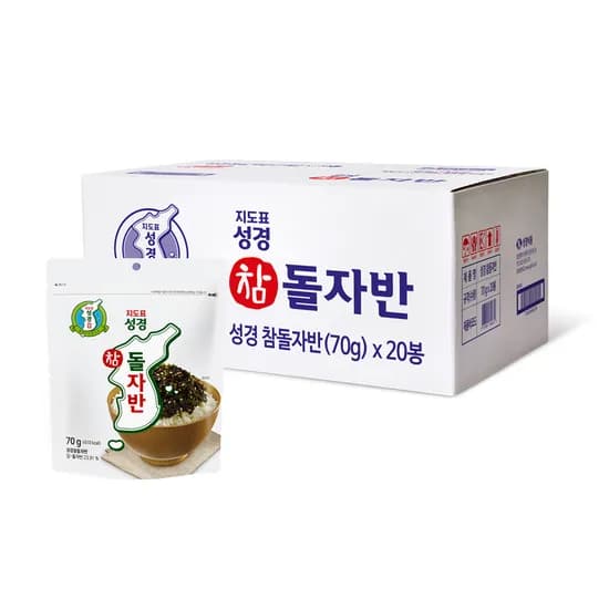 지도표 성경김 김자반 돌자반 조미김 70g 20개