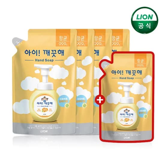 아이깨끗해 핸드워시 순향 450ml 리필 4개 200ml 리필 손세정제 13,900원