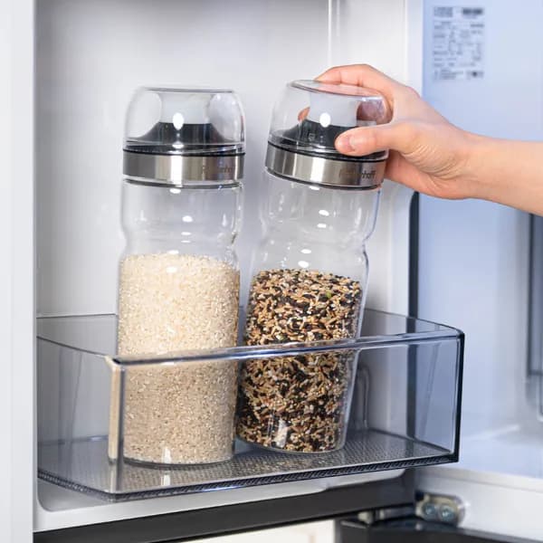 레벤호프 내열유리 밀폐 잡곡통 1.1L 쌀통 곡물통 보관용기 500ml 800ml