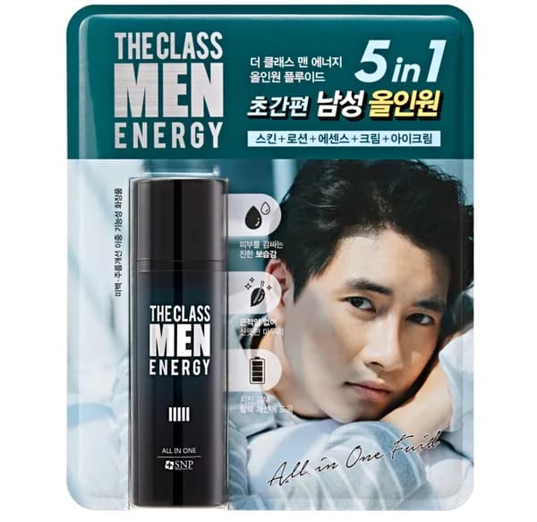 Snp 더 클래스 맨 에너지 올인원 수분로션 옴므 플루이드 120ml 12,900원