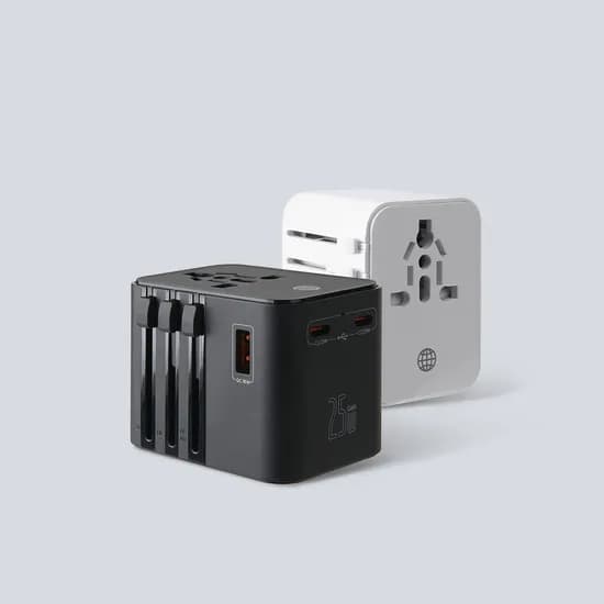 아이정 여행용 멀티어댑터 전세계 호환 25W 고속충전 USB C타입포트 어댑터