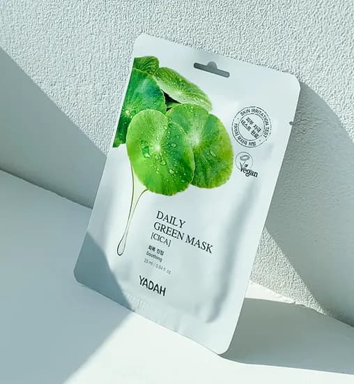 야다 데일리 그린 마스크 25ml 수분 가득 마스크팩 시카 10매 1개