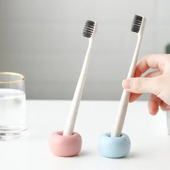 코드86 도자기 칫솔거치대 면도기 홀더 규조토 칫솔 꽂이