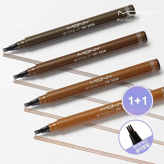 mqny 마이결핏 삼지창 눈썹 타투펜 0.8g 4종 /아이브로우 눈썹펜슬 브로우 틴트