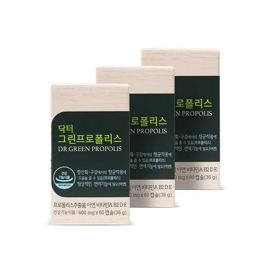 닥터 그린 프로폴리스 아연 플라보노이드 비타민 60캡슐, 3개