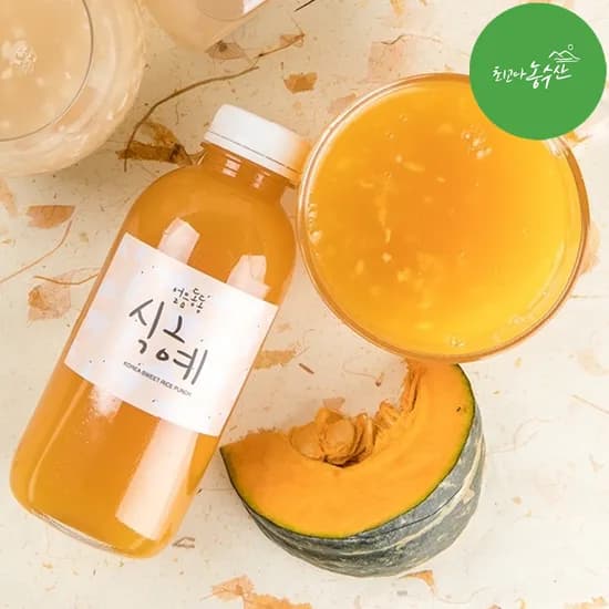 수제 단호박식혜 국내산 호박 식혜 감주 500ml 9병