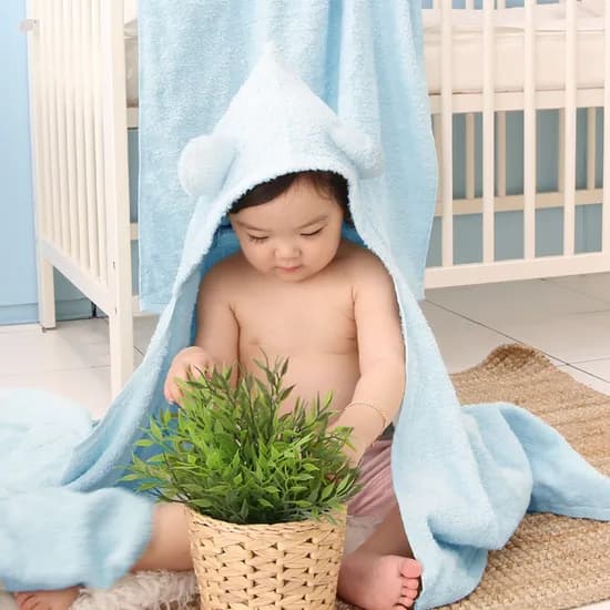 테리파머 테디 후드가운 2장 아기 목욕가운