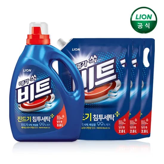 비트 진드기 액체세제 3L 본품 2L 리필 3개