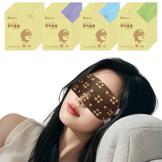 잠이솔솔 온열안대 100매 증기 아이마스크 눈찜질 스팀안대 향4종 각 20매 랜덤 20매