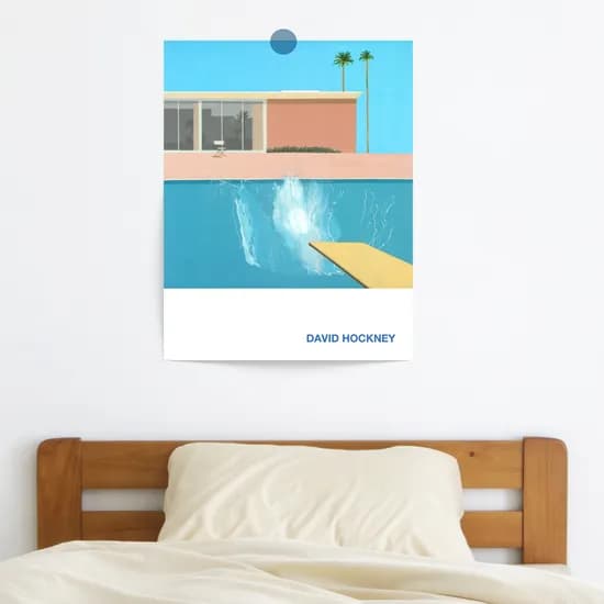 데이비드 호크니 캔버스 그림 액자 인테리어 작품 포스터 A4