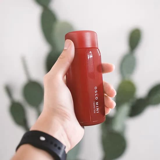 오슬로 스텐 보온 보냉 미니 텀블러 120ml, 화이트