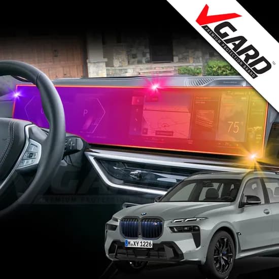 BMW X7 Lci 내비게이션 디스플레이 지문방지 보호필름 브이가드