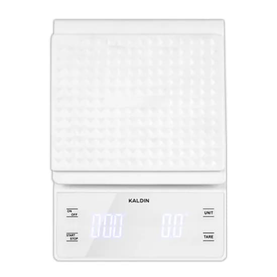 칼딘 커피 저울 타이머 프로 드립 스케일 핸드드립저울 1kg, 0.1g, 화이트
