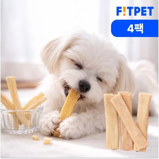 츄잇 개껌 한우껌 강아지 오래먹는 간식 대용량 수제 소가죽 소힘줄 4팩
