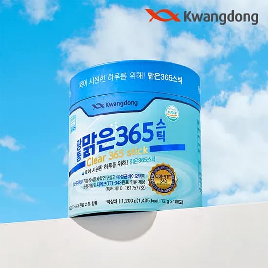 광동 맑은365스틱 삼백초추출물 맥문동 목관리 특허원료 100포 1개