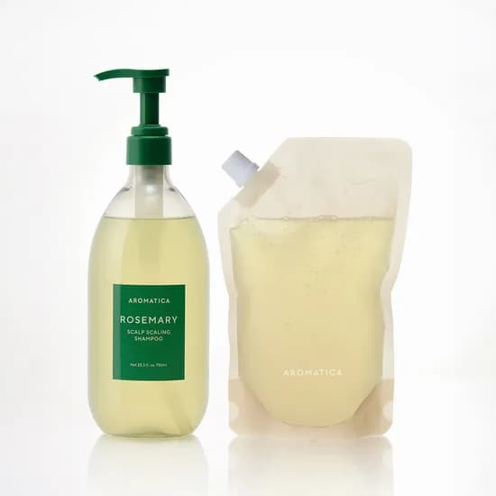 아로마티카 로즈마리 스칼프 스케일링 샴푸 750ML+리필500ML 비건 탈모 기능성 저자극