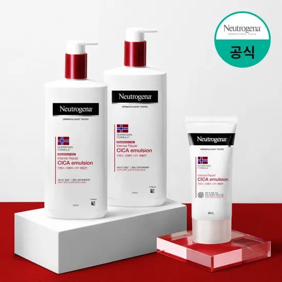 뉴트로지나 고보습 바디로션 시카에멀젼 보습제 향료무첨가, 450ml, 2개