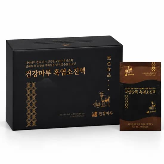 건강마루 국내산 흑염소진액 즙 엑기스 100mL 20포 1개