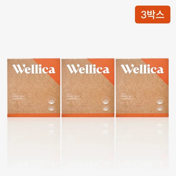 웰리카 다이어트 체지방 감소 유산균 장 50억 프로바이오틱스 30포 3개