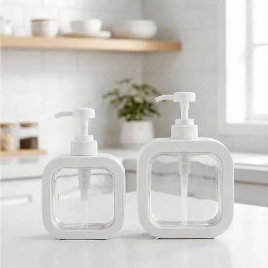 욕실 샴푸디스펜서 샴푸통 주방 세제통 리필 공병 500ml 2개