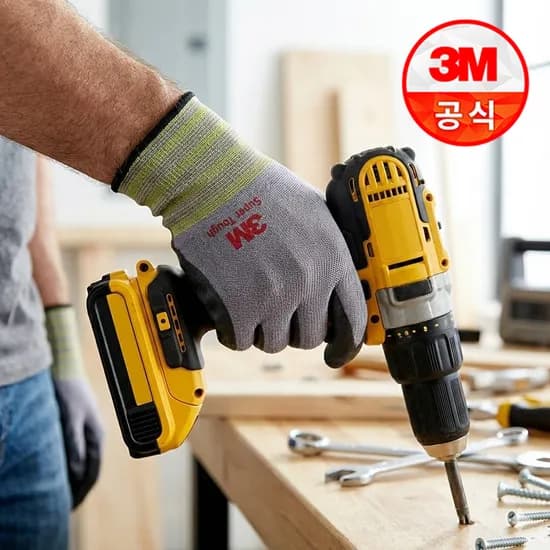 3M장갑 NBR 스마트폰 터치 안전장갑 슈퍼터프 (M) 1켤레