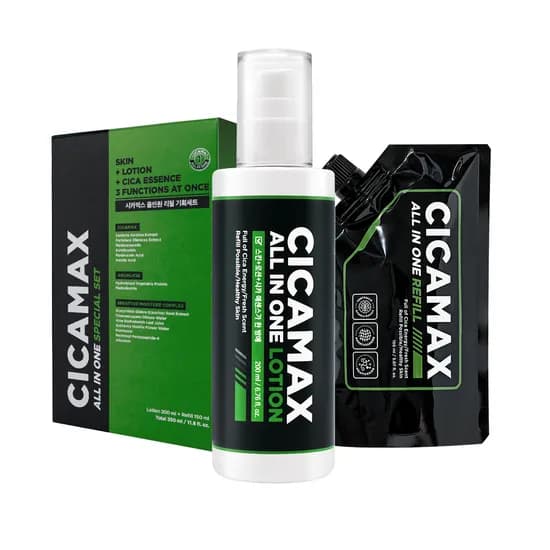 미프 시카맥스 올인원 스킨 로션 본품200ml+리필150ml 남자 여드름 진정 케어