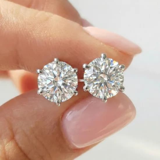 14K 모이사나이트 랩 다이아 고급형 1캐럿 5부 3부 귀걸이